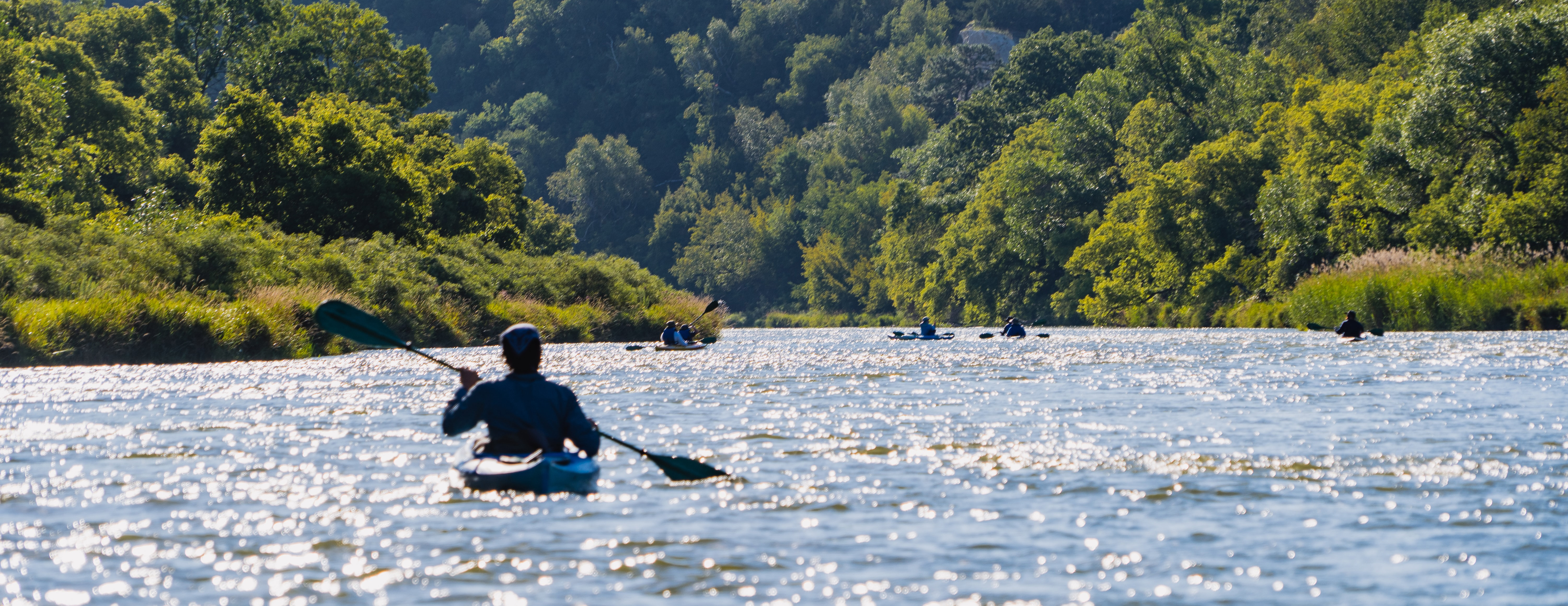 Kayaker on river