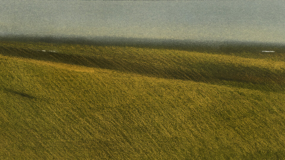 Detail of Richard Terrell Sandhills #3 painting