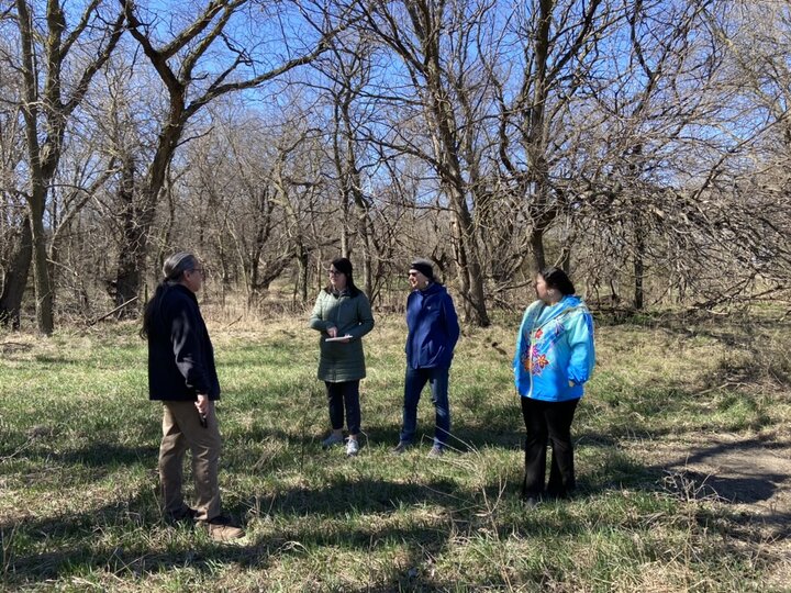 Project members at a park