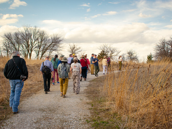 Guests at Spring Creek Prairie Audubon Center
