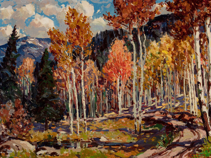 Fremont Ellis, "Autumn Aspens"