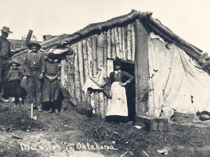 Historical homesteading photo