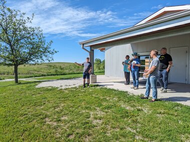 Project members at Spring Creek Prairie Audubon Center