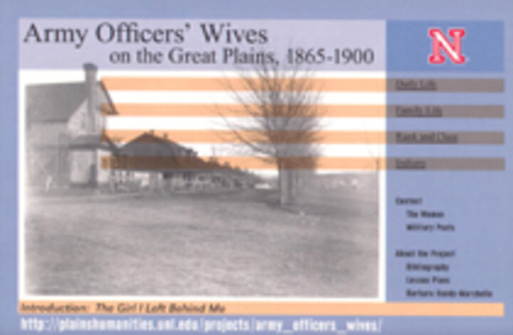 Army officers' wives digital project icon