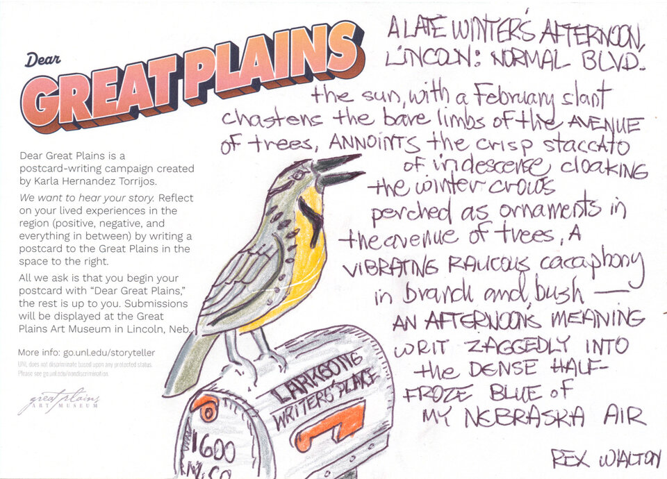 Dear Great Plains postcard