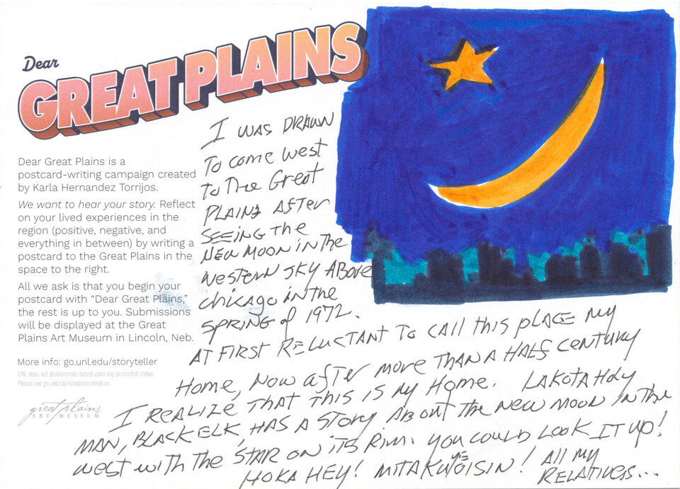Dear Great Plains postcard