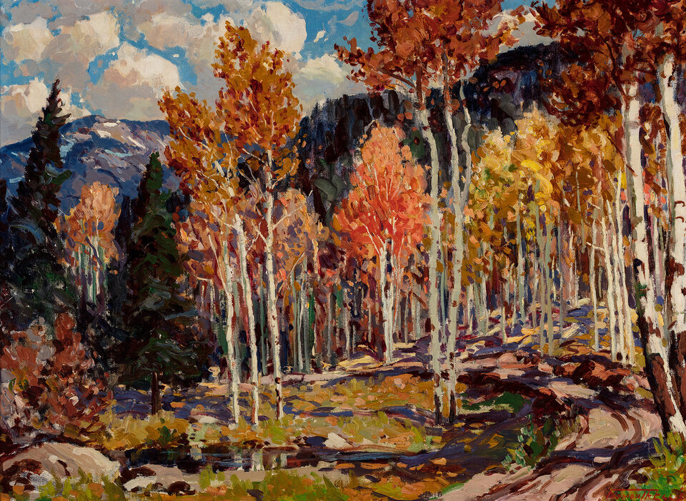 Fremont Ellis, "Autumn Aspens"