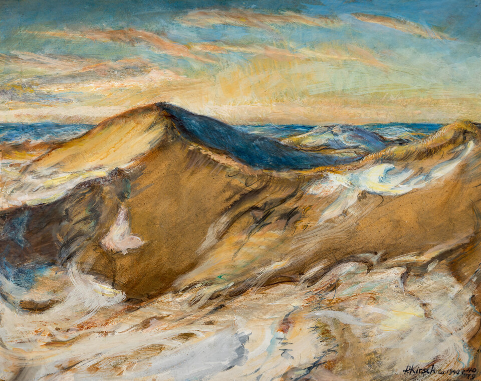 Dwight Kirsch, "Big Sandhill near Burwell, Nebraska, with Melting Snow at Sunset"