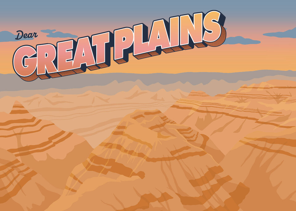 Badlands illustration