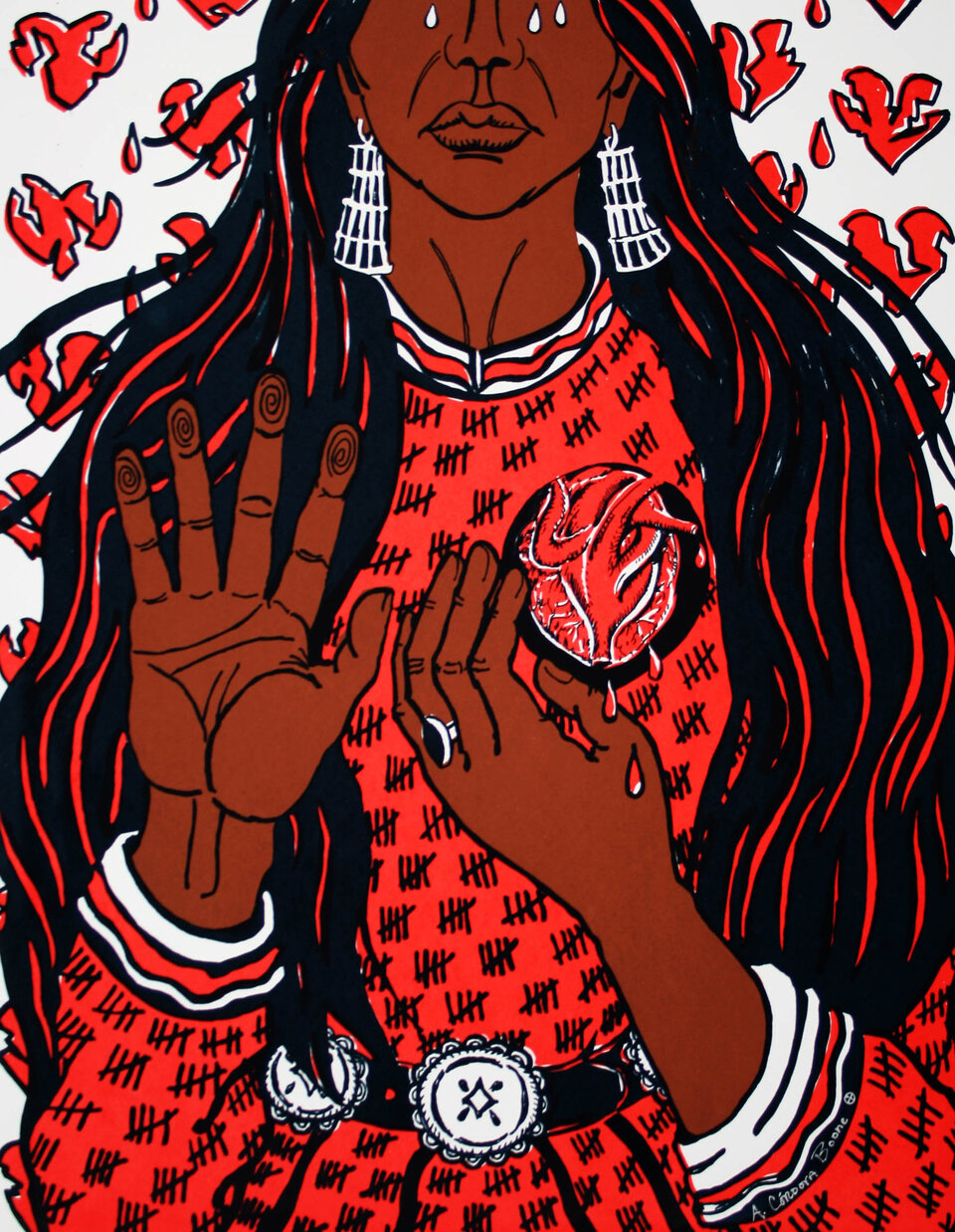 Amy Córdova Boone (Oaxaca, Mexico), How Many Broken Hearts?